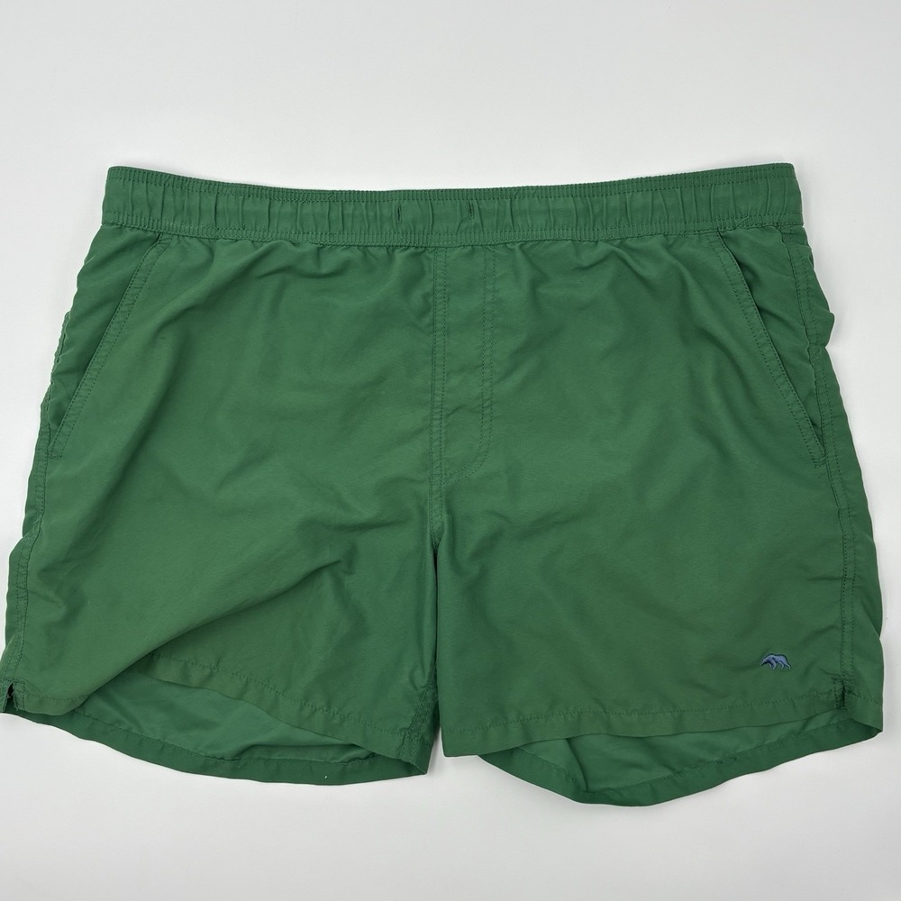 Onward Reserve Men's Green Swim Trunks Size Large Elastic Waist Casual Shorts